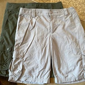 TWO pairs Under Armour Cargo Shorts - Size YXL